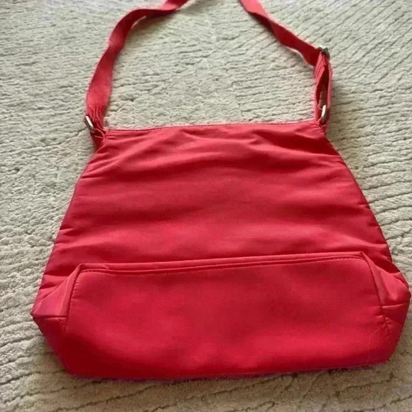 Talbots tangerine color shoulder bag - Picture 4 of 8